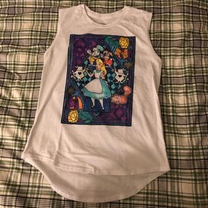 Alice in Wonderland sleeveless tee